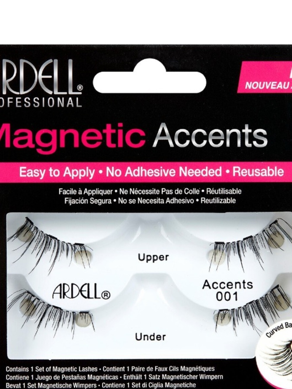 Ardell Magnetic Accents 001 False Lash Accents - Black -  New